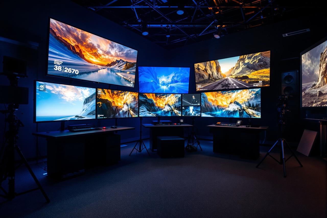 非凡影院4K HDR全流程制作中心调色间内部