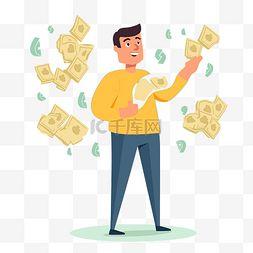 钱的漫画图片,漫画中的财富故事